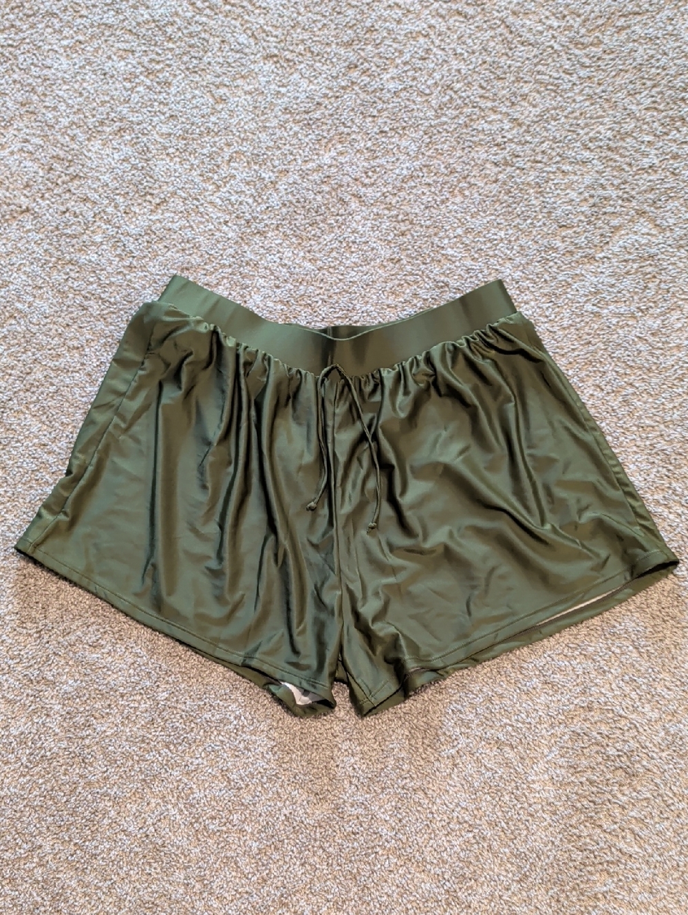 Shein Olive Green Women's Swim Shorts